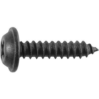 #8x3/4" (13/32" Head) Phillips Flat Top Washer Head Drill Screw, Black Phosphate