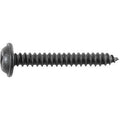 #8-18x1-1/4" Phillips Flat Top Washer Tapping Screw, Type A/AB, Black E-Coat
