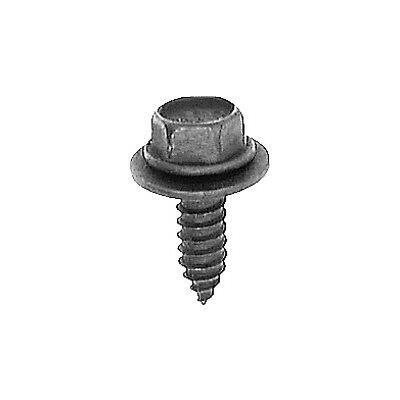 M6.3x1.81x20mm Hex Washer Head SEMS Tapping Screw, Type A/AB, 17mm Washer, Black Polyseal
