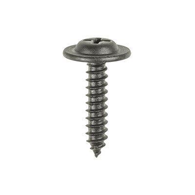 #8x3/4" (31/64" Head) Phillips Washer Head Drill Screw, Black Phosphate