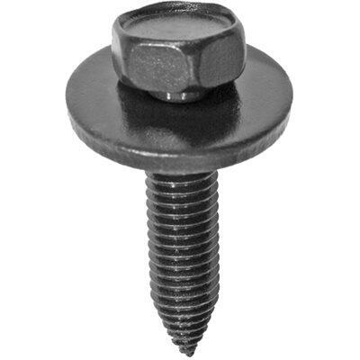 M8-1.25x35mm Hex Head SEMS Tapping Screw, Type CA, 24mm Washer, Phosphate & Oil