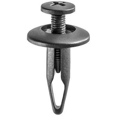 1/4"x7/8" Phillips Screw-Type Push-In Retainer with Closed End, 11/16" Head