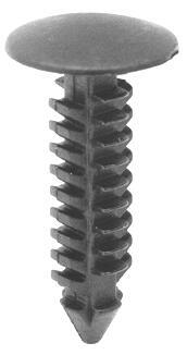 1/4"x15/16" Black Nylon Single Head Christmas Tree Retainer, 1/2" Head