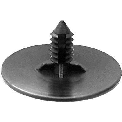 5/16"x3/4" Black Nylon Single Head Hood Insulation Retainer, 1-21/32" Head