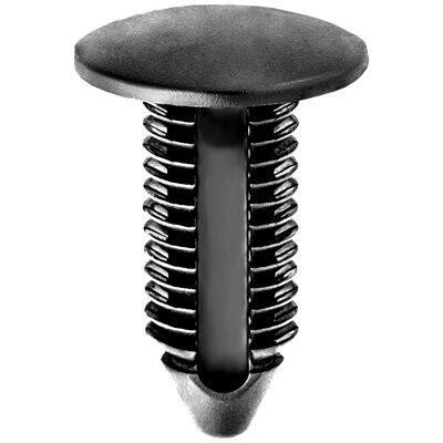 11mmx28mm Black Nylon Single Head Christmas Tree Retainer, 22mm Head