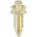 5/16"x3/4" White Triple Head Nylon Door Trim Panel Retainer