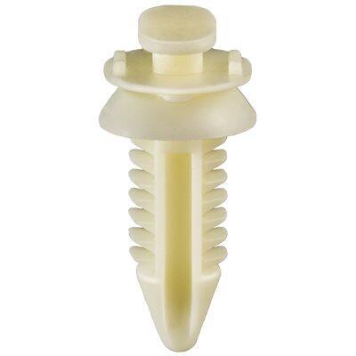 5/16"x3/4" White Triple Head Nylon Door Trim Panel Retainer