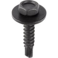 M4.2-1.71x20mm Hex Head Tek SEMS, 12mm Washer, Black Phosphate