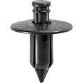 7mmx11mm Black Nylon Push Type Retainer with Drive Pin, 18mm Head
