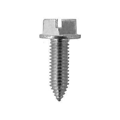 M6-1.0x20mm Slotted Hex Washer Head Thread Forming Screw, Zinc