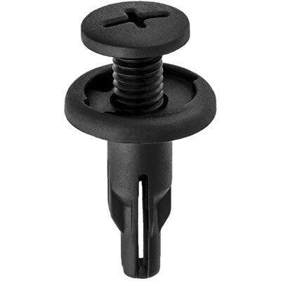 8mmx21mm Phillips Screw-Type Push-In Retainer with Closed End, 18mm Head
