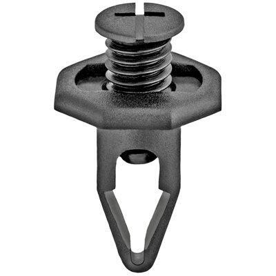 10mmx24mm Slotted/Phillips Screw-Type Push-In Retainer with Closed End, 20mm Head