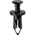 8mmx20mm Black Nylon Push-Type Retainer with Drive Pin w/ Closed End, 15mm Head