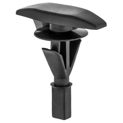 4mmx12mm Black Nylon Double Head Ford Weather Strip Retainer
