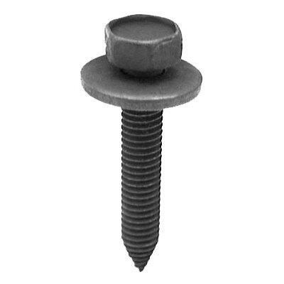 M6-1.0x35mm Hex Head SEMS Body Bolt, Type CA, 17mm Washer, Black Phosphate