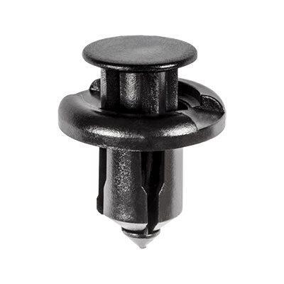 10mmx13mm Black Nylon Push Type Retainer w/ Drive Pin, 20mm Head