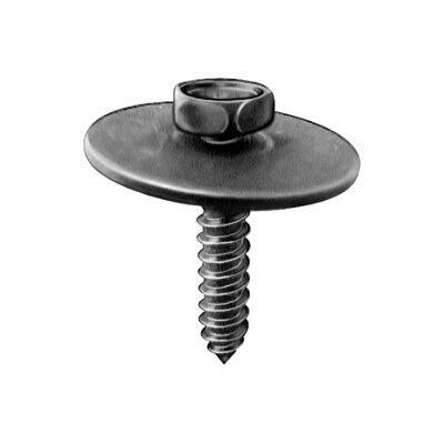 M4.2-1.41x20mm Hex Head SEMS Tapping Screw, Type A/AB, 20mm Washer, Black Phosphate