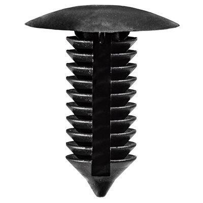 11/32"x13/16" Black Nylon Single Head Christmas Tree Retainer, 3/4" Head