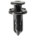 9mmx22mm Black Nylon Push-Type Retainer with Drive Pin, 18mm Head