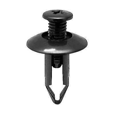 8mmx22mm Phillips Screw-Type Push-In Retainer with Closed End, 20mm Head