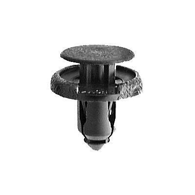 8mmx22mm Black Nylon Push-Type Retainer with Drive Pin, 18mm Head