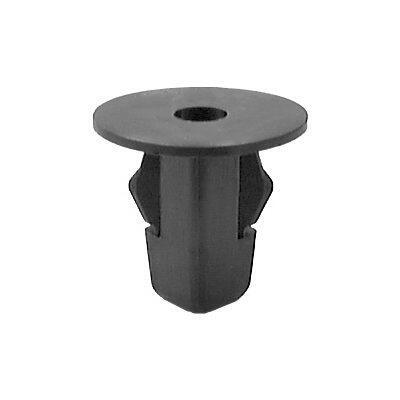 #12 (5.5mm) Black Nylon Grommet, 9mm Square  Hole, 18mm Stem, 20mm Head