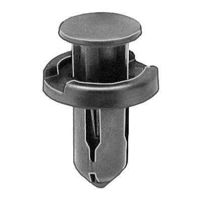10mmx18mm Black Nylon Push-Type Retainer with Drive Pin, 20mm Head