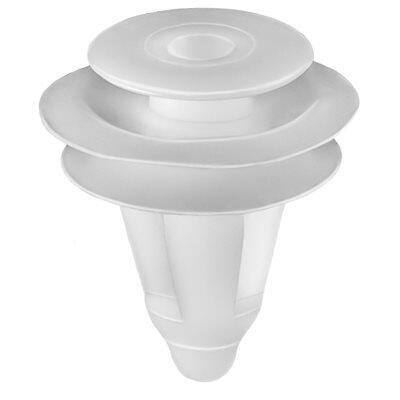 9mmx15mm White Nylon Triple Headed Honda Door Trim Panel Retainer
