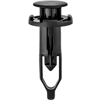 9mmx31mm Black Nylon Push-Type Retainer with Closed End, 18mm Head