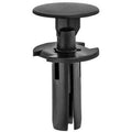 7mmx17mm Black Nylon Push-Type Retainer with Drive Pin, 15mm Head