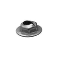 1/4" Stud Hex Washer Thread Cutting Nut, 7/16" Wrench, 11/16" Washer, Zinc