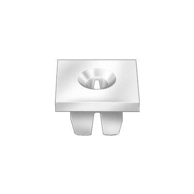 1/4" (#14) White Nylon License Plate Nut, .425" Length, 5/8" Head