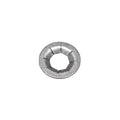 1/4" Stud, Sheered Push On Retainer, 8 Prongs, Zinc Mechanical .0002 Minimum