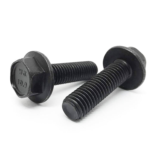 M6-1.0x16 Class 10.9 Hex Flange Bolts Phos & Oil