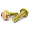 M5-0.8x20 Class 8.8 Hex Flange Bolts Zinc Yellow