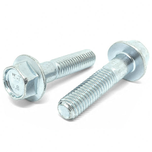 M6-1.0x45 Class 8.8 Hex Flange Bolts Zinc Clear
