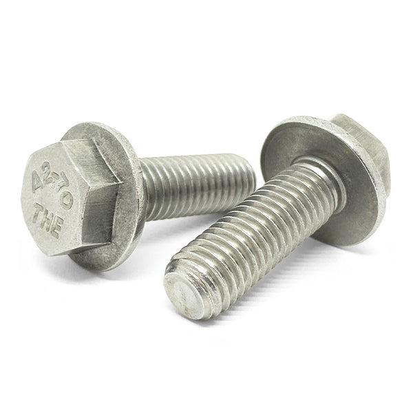 M8-1.25x20 A2-70 Stainless Steel Hex Flange Bolts