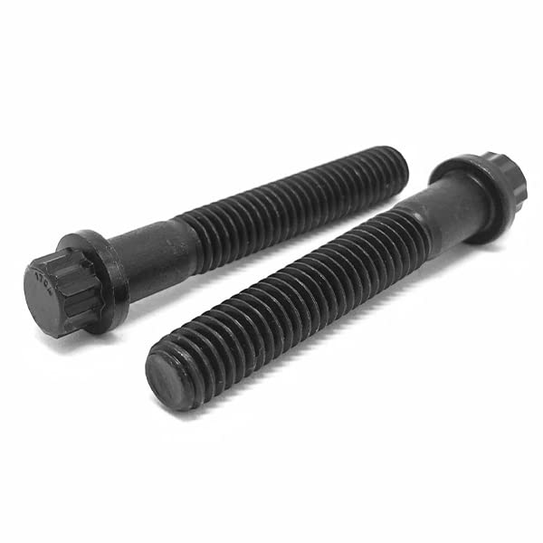 1/2-13x2-1/2" Alloy 12 Point Flange Screws Black Oxide