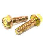 Inch Grade 8 Hex Flange Bolts & Flange Lock Nuts Zinc Yellow Assortment - 692 PCS