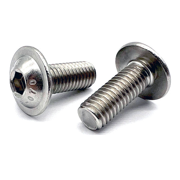 M6-1.0x30 A2-70 Stainless Steel Button Flange Socket Cap Screws