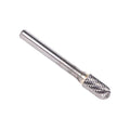 1/4" x 5/8" Cylindrical Radius End Carbide Bur 1/4 Shank