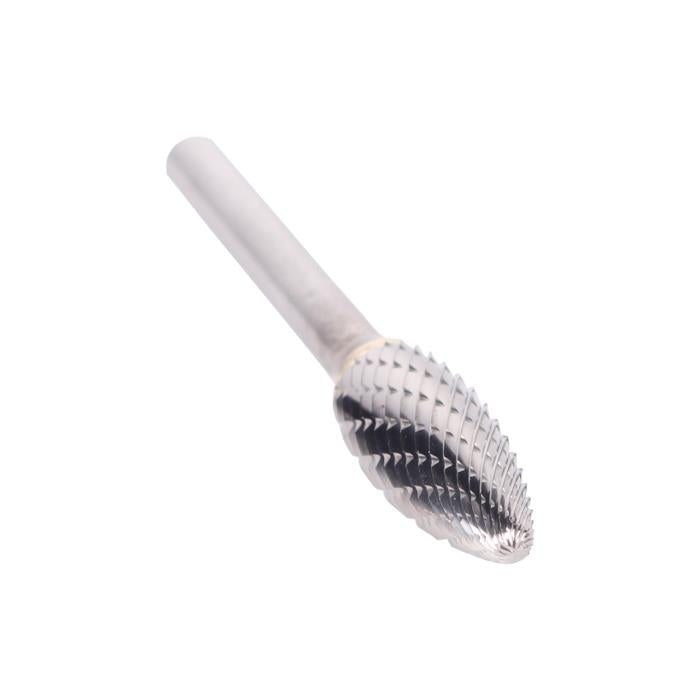1/2" x 1-1/4" Flame Carbide Bur 1/4 Shank