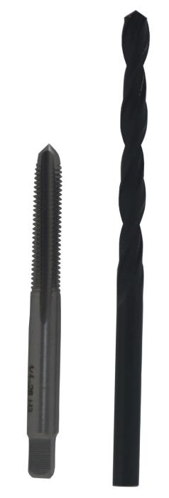1/4"-28 HSS Plug Tap and #3 HSS Drill Bit