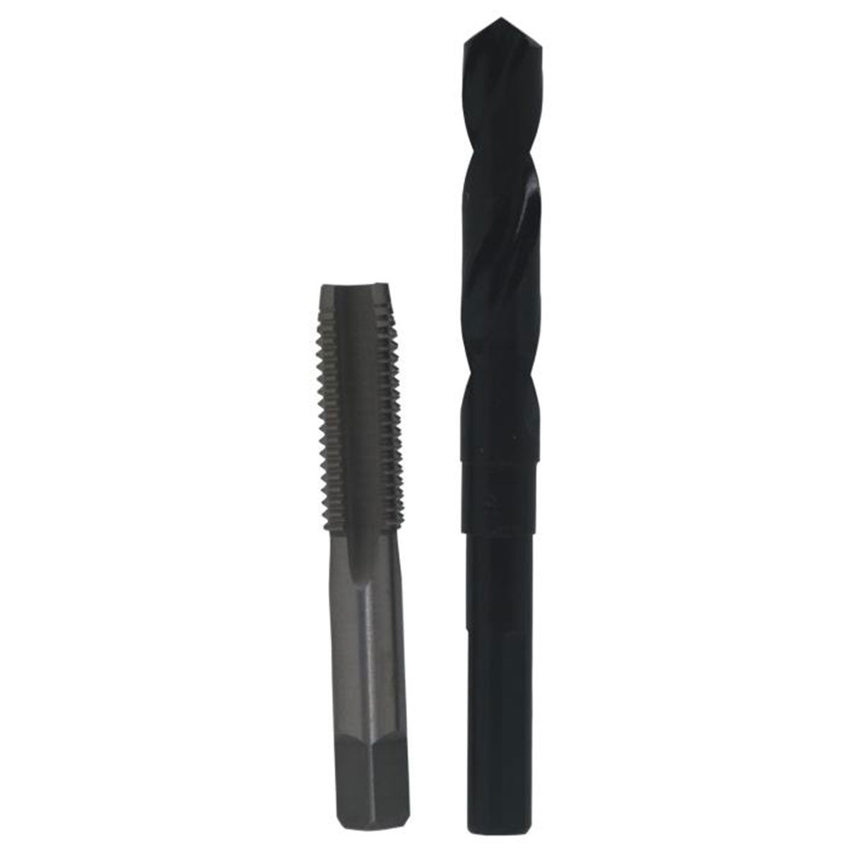 5/8"-11 HSS Plug Tap and 17/32" HSS 1/2" Shank Drill Bit