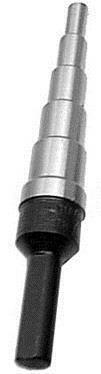 #2 High Speed Steel Round Shank Step Drill Bit, (3/16" - 1/2" by 1/16")