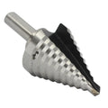 #5 High Speed Steel Round Shank Step Drill Bit, (1/4" - 1-3/8" by 1/8")