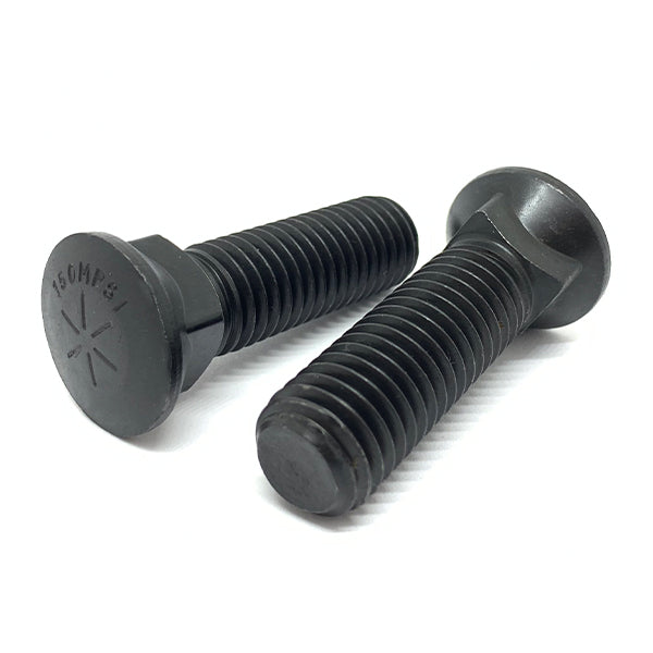 3/4-10x2-1/4" Grade 8 #3 Dome Head Plow Bolts Plain