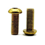 #10-24x3/4" Brass Button Head Socket Cap Screw