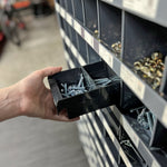 Plastic Bin Divider Tray for 12" Deep Bins, Black