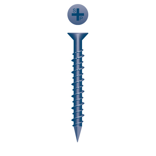 #1/4 Flat Head 1/4 x 2-3/4, PH, Hi-Low, Blue Ceramic Finish